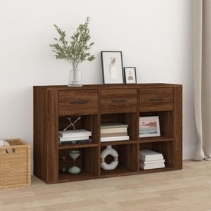 Servanta, stejar maro, 100x30x59,5 cm, lemn compozit, sol-821011