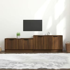 Comoda TV VidaXL Sol-817125, lemn, 158.5 x 36 x 45 cm, stejar maro