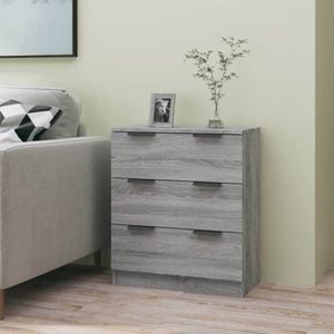 Comoda living VidaXL Sol-816986, lemn, 60 x 30 x 70 cm, sonoma gri