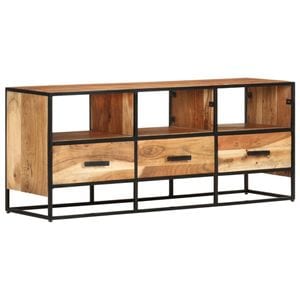 Comoda TV, 110x30x45, lemn masiv de acacia, sol-327448