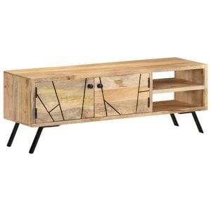 Comoda TV, 110x30x40 cm, lemn masiv de mango, sol-328312