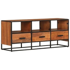 Comoda TV, 110x30x45, lemn masiv de acacia, sol-327450