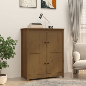 Servanta, maro miere, 83x41,5x100 cm, lemn masiv de pin, sol-821510