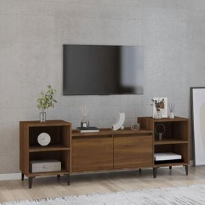 Comoda TV, stejar maro, 160x35x55 cm, lemn prelucrat, sol-821203