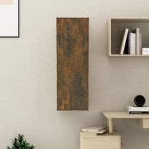 Comoda TV, stejar fumuriu, 30,5x30x90 cm, lemn prelucrat, sol-815747