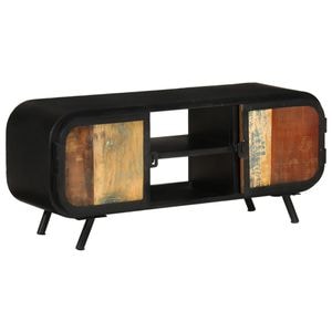 Comoda TV, 110x30x45 cm, lemn masiv reciclat, sol-328413