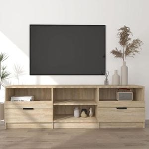 Comoda TV, stejar sonoma, 150x33,5x45 cm, lemn prelucrat, sol-811460