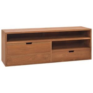 Comoda TV, 110x30x40 cm, lemn masiv de tec, sol-326119
