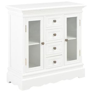 Servanta, alb, 70x28x70 cm, lemn masiv de pin, sol-280027