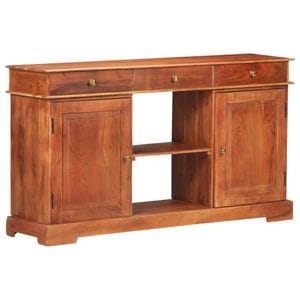Servanta, 135 x 35 x 75 cm, lemn masiv de acacia, sol-323543