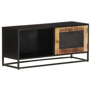 Comoda TV, 90x30x40 cm, lemn de mango nefinisat, sol-323150