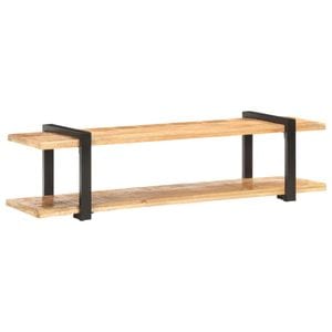 Comoda TV, 160 x 40 x 40 cm, lemn masiv de mango nefinisat, sol-320497