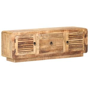 Comoda TV, 120 x 30 x 40 cm, lemn de mango nefinisat, sol-320460