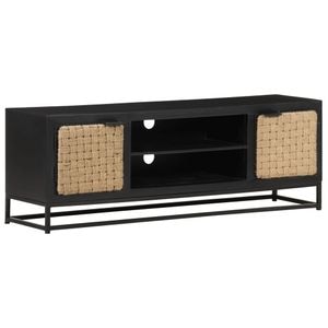 Comoda TV, 120x30x40 cm, lemn masiv de mango, sol-323496