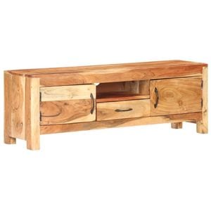 Comoda TV, 116x30x40 cm, lemn masiv de acacia, sol-320473