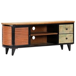 Comoda TV, 120 x 30 x 45 cm, lemn masiv reciclat, sol-247921