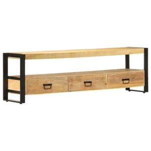 Comoda TV, 150x30x45 cm, lemn masiv de mango, sol-247906