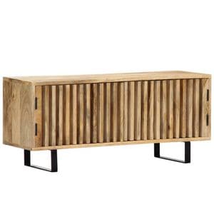 Comoda TV, 90x30x40 cm, lemn masiv de mango, sol-247896