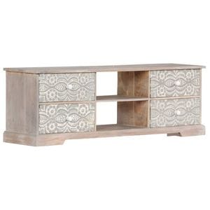 Comoda TV, 120 x 30 x 40 cm, lemn masiv de acacia, sol-247688