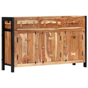 Servanta, 120 x 35 x 75 cm, lemn masiv de acacia, sol-247449