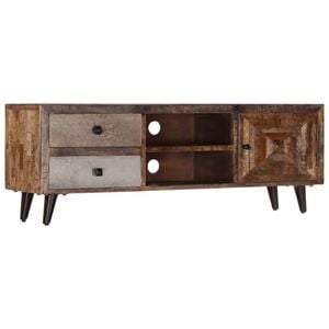 Comoda TV, 118x30x40 cm, lemn masiv de mango, sol-247330