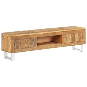 Comoda TV, 140 x 30 x 40 cm, lemn masiv reciclat, sol-246416