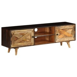 Comoda TV, lemn masiv de mango, 140 x 30 x 45 cm, sol-246162