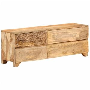 Comoda TV, 110x30x40 cm, lemn masiv de mango, sol-246144