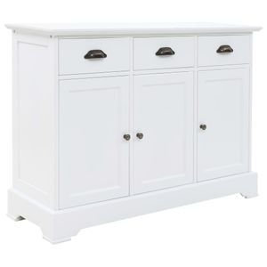 Servanta cu 3 usi, 105 x 35 x 77,5 cm, MDF si lemn de pin, sol-245754