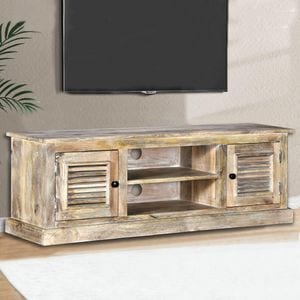 Comoda TV, lemn masiv de mango, sol-245253