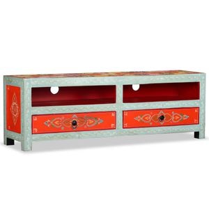 Comoda TV, lemn masiv de mango, pictata manual, sol-244595