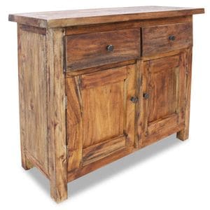 Comoda VidaXL Sol-244490, lemn masiv, 75 x 30 x 65 cm, maro