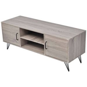 Comoda TV, gri, 120x40x45 cm, sol-243449