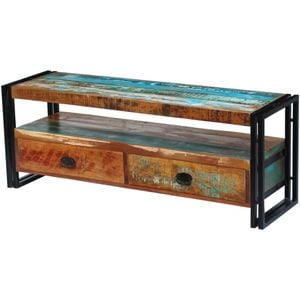 Comoda TV, lemn masiv reciclat, sol-243275