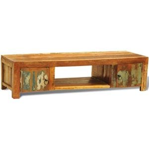 Comoda TV cu 2 usi, lemn reciclat, vintage, sol-241097