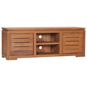 Comoda TV, 110 x 30 x 40 cm, lemn masiv de tec, sol-289069