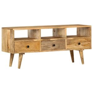 Comoda TV, 110 x 36 x 50 cm, lemn masiv de mango, sol-285824