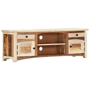 Comoda TV, 120 x 30 x 40 cm, lemn masiv reciclat, sol-282729