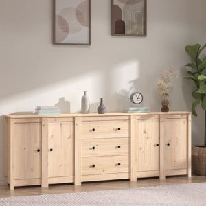 Servanta, 230x35x80 cm, lemn masiv de pin, sol-3114074