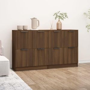Comoda living VidaXL Sol-3115811, lemn, 120 x 30 x 70 cm, stejar maro