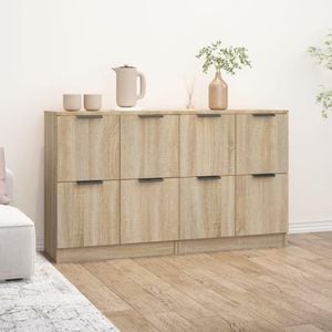 Servante, 2 buc., stejar sonoma, 60x30x70 cm, lemn prelucrat, sol-3115806