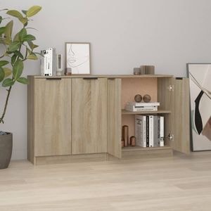 Servante, 2 buc., stejar sonoma, 60x30x70 cm, lemn prelucrat, sol-3115774