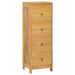 Comoda cu sertare, 30x30x90 cm, lemn masiv tec, sol-340741