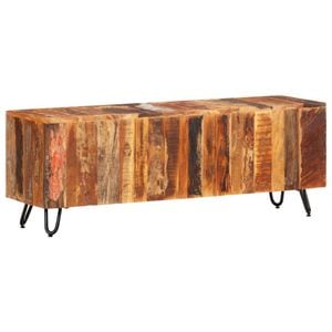Comoda TV, 110x30x40 cm, lemn masiv recuperat, sol-337842