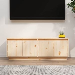 Comoda TV, 110x34x40 cm, lemn masiv de pin, sol-813849