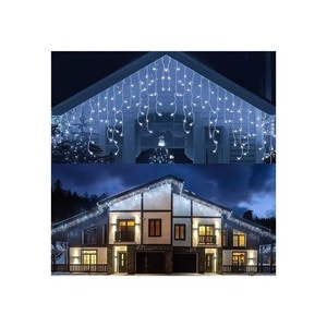 Instalatie Craciun Turturi, 8 M, 200 Led-uri, 8 Jocuri De Lumini, Exterior/Interior, Alb Rece