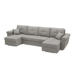Canapea Calio U Shape Plus Silver, 330 x 140 x 90 cm