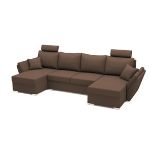 Canapea Palma U Shape Plus Moka, 326 x 140 x 90 cm