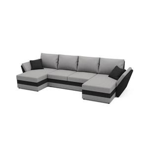 Canapea extensibila Palma G&Black, U Shape, 325 x 140 x 90 cm
