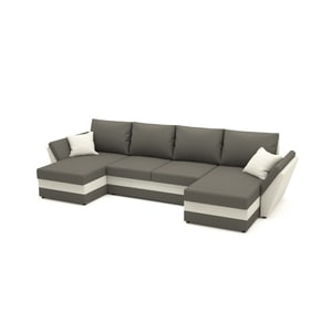 Canapea extensibila Palma G&Grey, U Shape, 325 x 140 x 90 cm